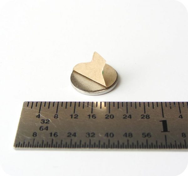 adhesive round magnet