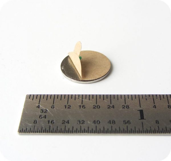 adhesive round magnet